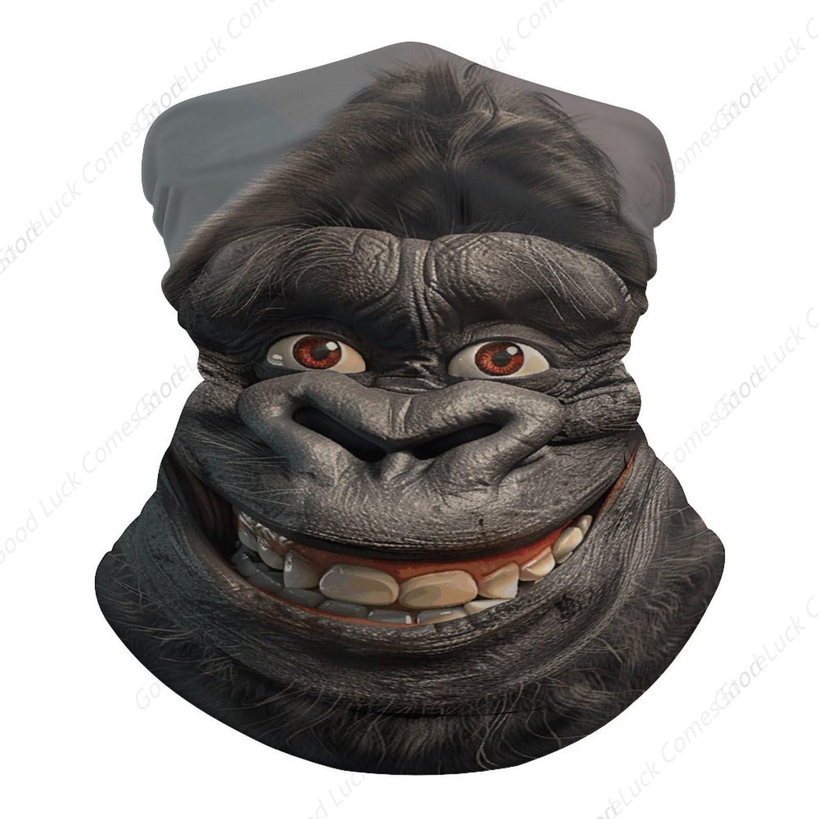 Fishing Mask Sun Protection - Pañuelo con foto de gorila sonriente,