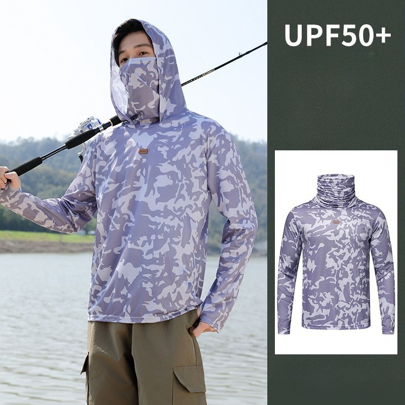 Camisa de Pesca con Capucha pa - Fishing Mask Sun Protection reseña y precio