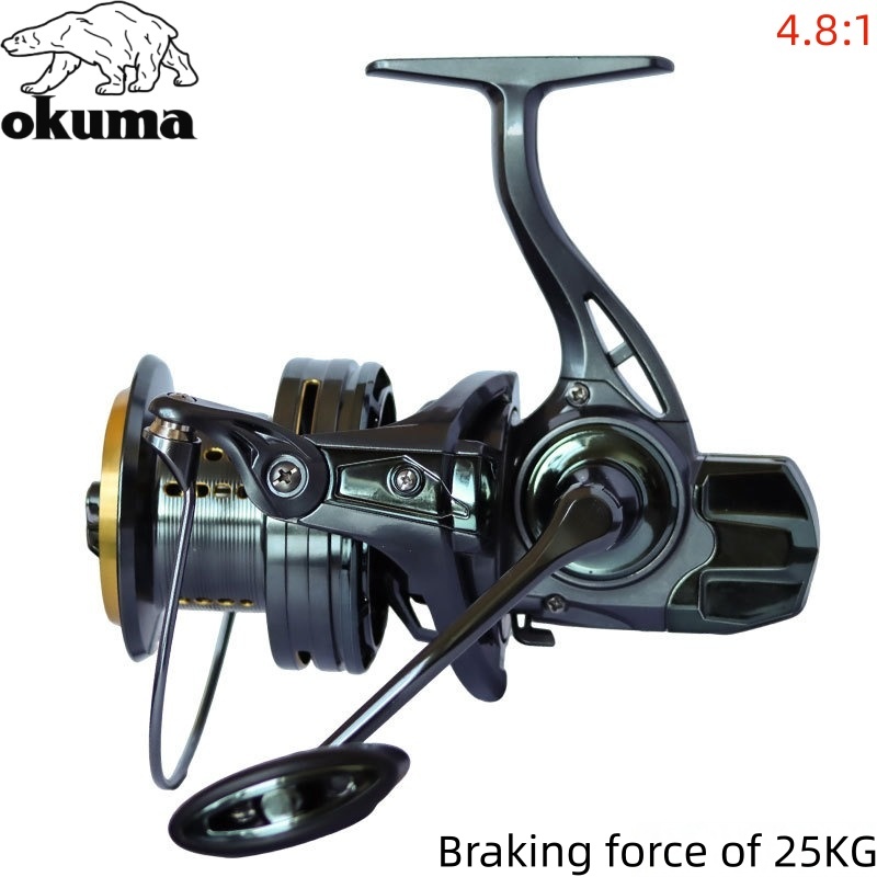 Carrete de Pesca OKUMA 8000-14 - Abu Garcia Reel Max reseña y precio