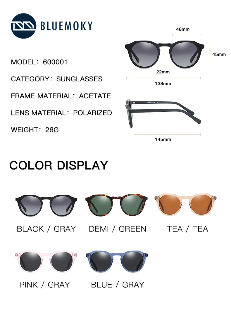 BLUEMOKY Gafas de sol polariza - Fishing Sunglasses Polarized reseña y precio